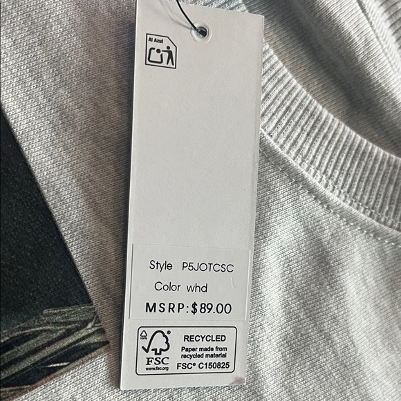 DKNY Light Gray Graphic Crew Neck sweatshirt - Picture 2 of 6